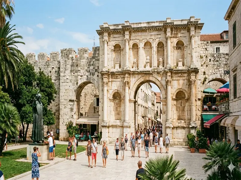 The Golden Gate — north entrance to Diocletian's Palace