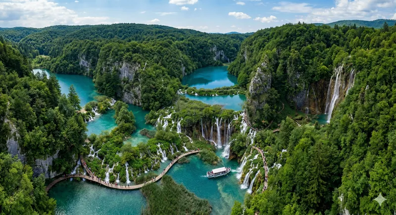 Plitvice Lakes waterfalls